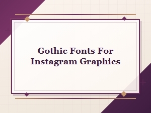 Free Gothic Fonts for Stunning Instagram Graphics - Download Now